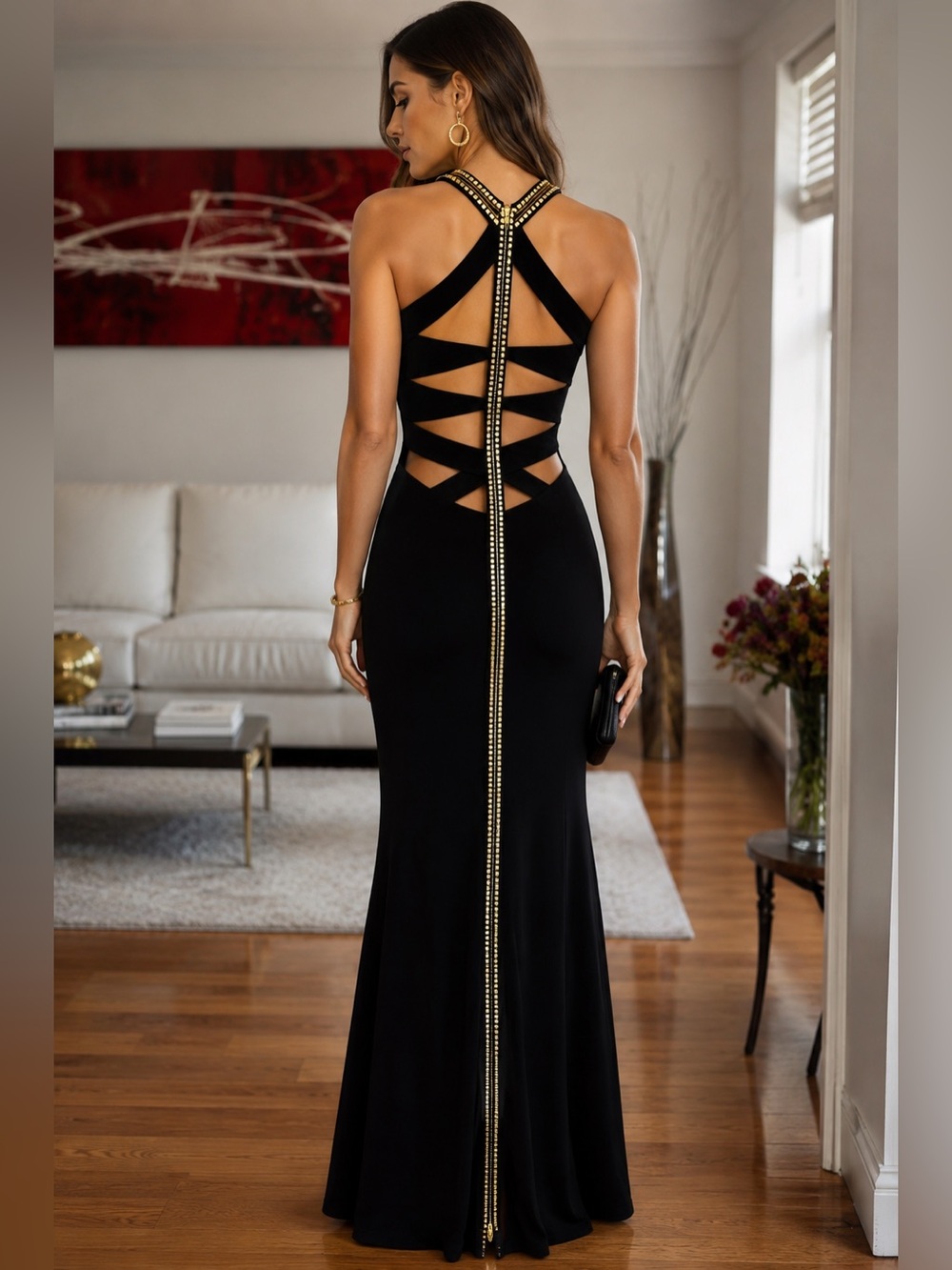 Alphabeta Black Cocktail Dress - XS/S/M